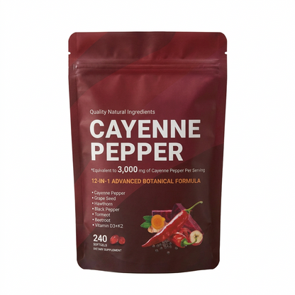 Orelia Cayenne Pepper softgels with black pepper extract for enhanced bioavailability